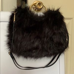 Black Faux Fur handbag